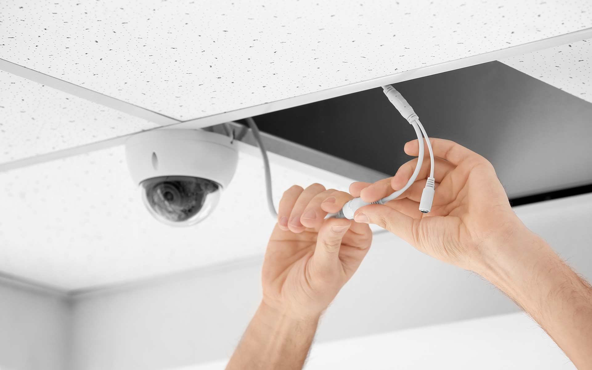 A2B Electrical's electricians can wire up CCTV cameras for properties in Andover and the local area. 